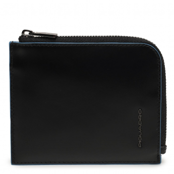 Чехол для кредитных карт PIQUADRO BLUE SQUARE PP6860B2R/N черный натуральная кожа Чехол для кредитных карт PIQUADRO BLUE SQUARE PP6860B2R/N черный натуральная кожа