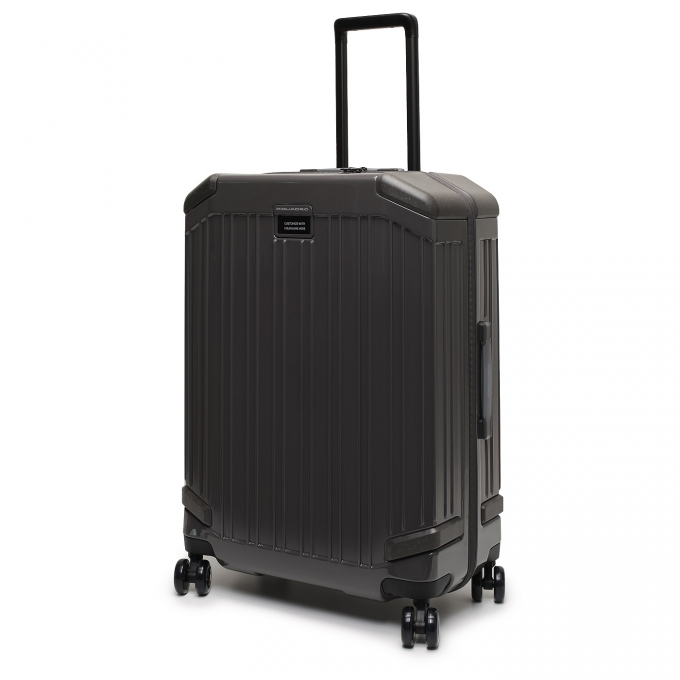 Чемодан PIQUADRO POP 46x69x27см 67л. поликарбонат/алюминий серый глянц. BV4427POP/GR