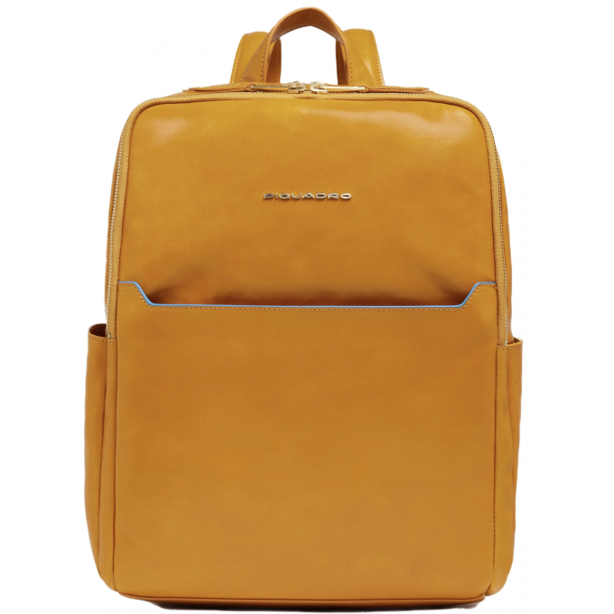 Рюкзак женский PIQUADRO BLUE SQUARE горчичный кожа CA6678B2/G