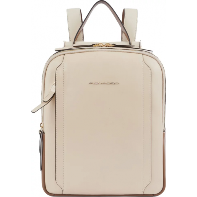 Рюкзак женский PIQUADRO CIRCLE бежевый/кофейный кожа CA5566W92/BECU